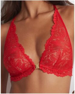 Bralette Triangle Aubade Flowermania (Rouge Floral)