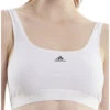 Brassière Adidas Micro Free Cut (Blanc) 1 Brassière Adidas Micro Free Cut (Blanc) -Sous Vêtement Boutique brassiere adidas micro free cut blanc