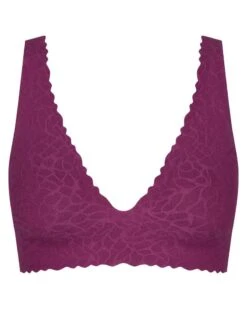 Brassière Top Sloggi Zero Feel Lace (Wine) -Sous Vêtement Boutique brassiere top sloggi zero feel lace wine 2