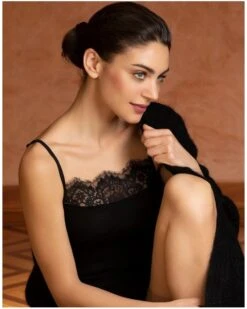 Caraco Bien-être Lise Charmel Plaisir Caresse (Noir) -Sous Vêtement Boutique caraco bien etre lise charmel plaisir caresse noir 3