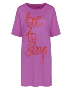 Chemise De Nuit à Manches Courtes Nuit Triumph (Rose) -Sous Vêtement Boutique chemise de nuit a manches courtes nuit triumph rose 2