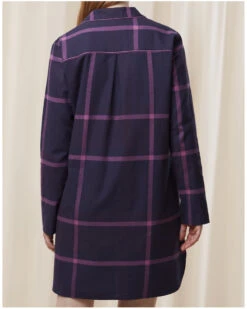 Chemise De Nuit Boutonnée 100% Coton Bio Triumph Nuit (Blue Dark) -Sous Vêtement Boutique chemise de nuit boutonnee 100 coton bio triumph nuit blue dark 2