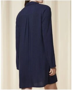 Chemise De Nuit Boutonnée Triumph Nuit (Blue Dark) 8 Chemise De Nuit Boutonnée Triumph Nuit (Blue Dark) -Sous Vêtement Boutique chemise de nuit boutonnee triumph nuit blue dark 2
