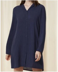 Chemise De Nuit Boutonnée Triumph Nuit (Blue Dark)