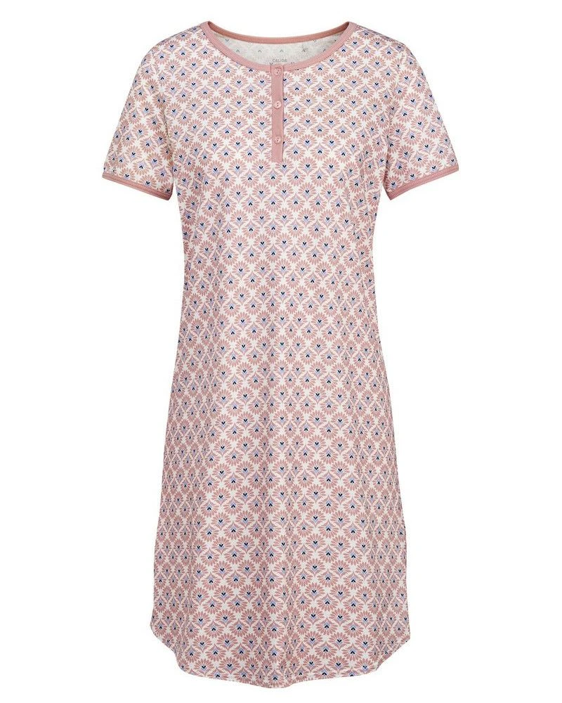 Chemise De Nuit Calida Lovely Nights 100% Coton (Rose Bud) 4 Chemise De Nuit Calida Lovely Nights 100% Coton (Rose Bud) – Image 2
