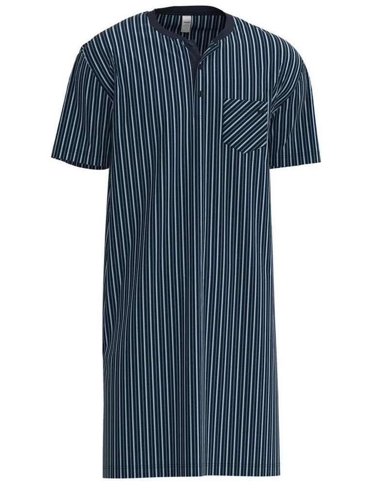 Chemise De Nuit Manches Longues Calida Relax Imprint 100% Coton (Dark Sapphire) 5 Chemise De Nuit Manches Longues Calida Relax Imprint 100% Coton (Dark Sapphire) – Image 3