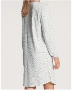 Sous Vêtement Boutique -Sous Vêtement Boutique chemise de nuit manches longues calida sweet dreams 100 coton interlockrose bud 1