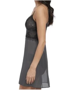 Sous Vêtement Boutique -Sous Vêtement Boutique chemise de nuit wacoal lace perfection charcoal 1