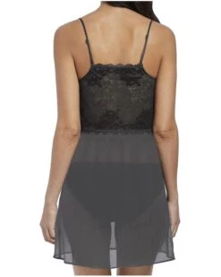 Chemise De Nuit Wacoal Lace Perfection (Charcoal) 7 Chemise De Nuit Wacoal Lace Perfection (Charcoal) -Sous Vêtement Boutique chemise de nuit wacoal lace perfection charcoal 2