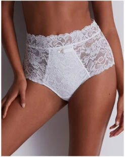 Culotte Taille Haute Aubade Mon Bijou (Blanc)