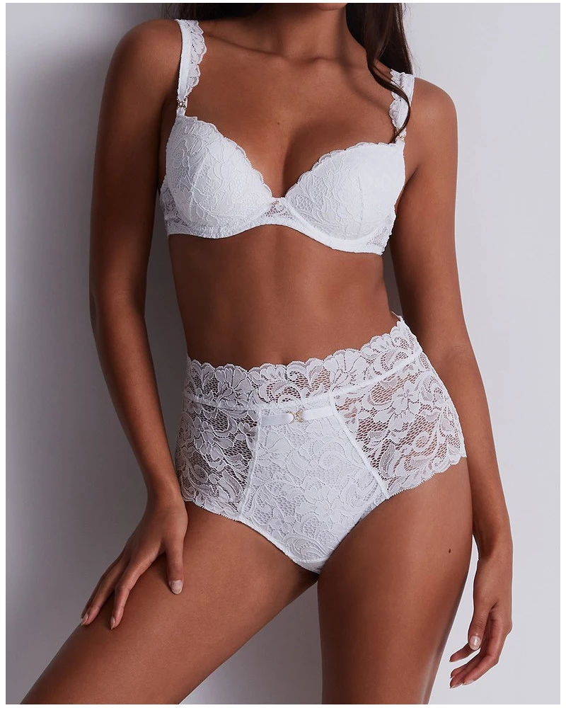 Culotte Taille Haute Aubade Mon Bijou (Blanc) 6 Culotte Taille Haute Aubade Mon Bijou (Blanc) – Image 4