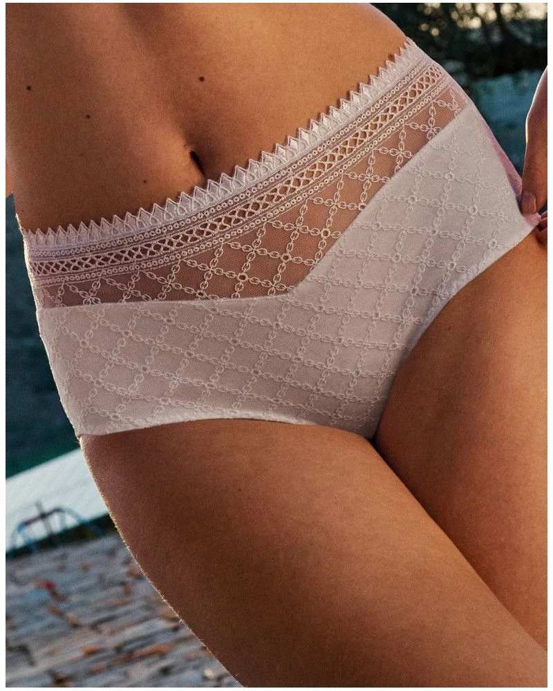 Culotte Taille Haute Louisa Bracq Paco (Blanc) 4 Culotte Taille Haute Louisa Bracq Paco (Blanc) – Image 2