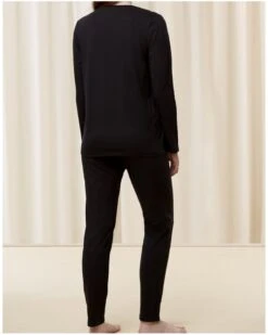 Ensemble De Pyjama 100% Coton Bio Nuit Triumph (Noir) -Sous Vêtement Boutique ensemble de pyjama 100 coton bio nuit triumph noir 2