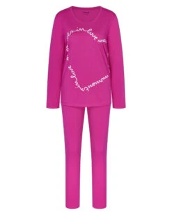 Ensemble De Pyjama 100% Coton Bio Nuit Triumph (Passionate Pink) -Sous Vêtement Boutique ensemble de pyjama 100 coton bio nuit triumph passionate pink 2