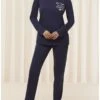 Ensemble De Pyjama 100% Coton Bio Nuit Triumph (Skyline) -Sous Vêtement Boutique ensemble de pyjama 100 coton bio nuit triumph skyline