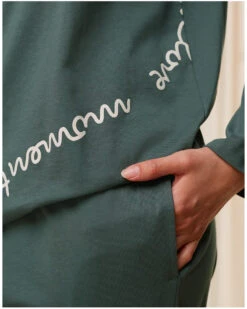 Ensemble De Pyjama 100% Coton Bio Nuit Triumph (Smoky Green) -Sous Vêtement Boutique ensemble de pyjama 100 coton bio nuit triumph smoky green 2