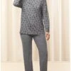Ensemble De Pyjama Nuit Triumph (Dark Grey Melange) -Sous Vêtement Boutique ensemble de pyjama nuit triumph dark grey melange