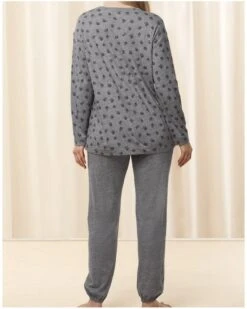 Ensemble De Pyjama Nuit Triumph (Dark Grey Melange) -Sous Vêtement Boutique ensemble de pyjama nuit triumph dark grey melange 2
