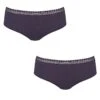 Hipsters (Lot De 2) Coton Bio Sloggi GO Ribbed (Blueberry) -Sous Vêtement Boutique hipsters lot de 2 coton bio sloggi go ribbed blueberry
