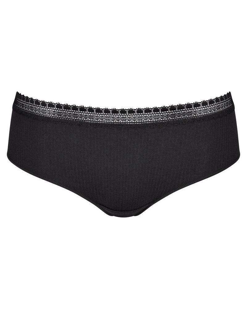 Hipsters (Lot De 2) Coton Bio Sloggi GO Ribbed (Noir) 6 Hipsters (Lot De 2) Coton Bio Sloggi GO Ribbed (Noir) – Image 4