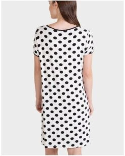 Liquette Boutonnée Manches Courtes Pois Noirs Massana -Sous Vêtement Boutique liquette boutonnee manches courtes pois noirs massana 2