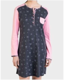 Liquette Boutonnée Manches Longues Massana Anthracite Rose 8 Liquette Boutonnée Manches Longues Massana Anthracite Rose -Sous Vêtement Boutique liquette boutonnee manches longues massana anthracite rose 2