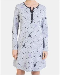 Liquette Boutonnée Manches Longues Massana Coeurs & Pois -Sous Vêtement Boutique liquette boutonnee manches longues massana coeurs pois 1