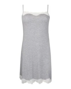 Nuisette Fines Bretelles Antigel Simply Perfect (Chiné Gris) -Sous Vêtement Boutique nuisette fines bretelles antigel simply perfect chine gris 1