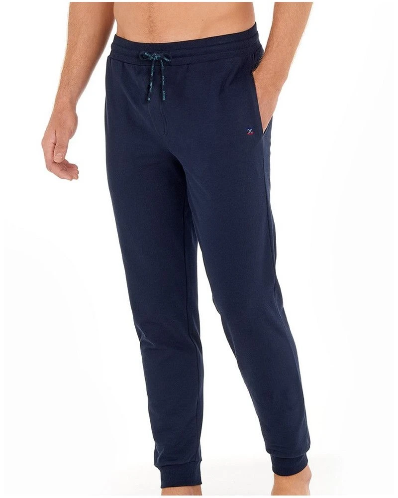 Pantalon 100% Coton HOM Sport Lounge (Marine) 4 Pantalon 100% Coton HOM Sport Lounge (Marine) – Image 2