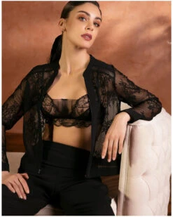 Pantalon Lise Charmel Féérie Couture (Noir) -Sous Vêtement Boutique pantalon lise charmel feerie couture noir 3