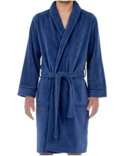 Peignoir HOM Yvan (Jeans Blue) 7 Peignoir HOM Yvan (Jeans Blue) -Sous Vêtement Boutique peignoir hom yvan jeans blue 2
