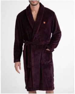 Peignoir Long Massana Grenat