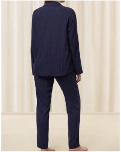 Pyjama Boutonné Triumph Nuit (Blue Dark) 8 Pyjama Boutonné Triumph Nuit (Blue Dark) -Sous Vêtement Boutique pyjama boutonne triumph nuit blue dark 2