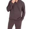 Pyjama Chaud Style Sweat Eminence (Grise Ardoise) -Sous Vêtement Boutique pyjama chaud style sweat eminence grise ardoise
