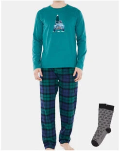 Pyjama Long BILL 100% Coton Arthur (chaussettes Offertes)