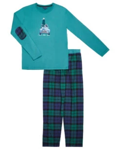 Pyjama Long BILL 100% Coton Arthur (chaussettes Offertes) -Sous Vêtement Boutique pyjama long bill 100 coton arthur chaussettes offertes 5