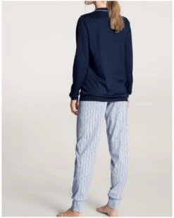 Pyjama Long Calida Sweet Dreams 100% Coton Interlock (Peacoat Blue) 5 Pyjama Long Calida Sweet Dreams 100% Coton Interlock (Peacoat Blue) -Sous Vêtement Boutique pyjama long calida sweet dreams 100 coton interlock peacoat blue 1