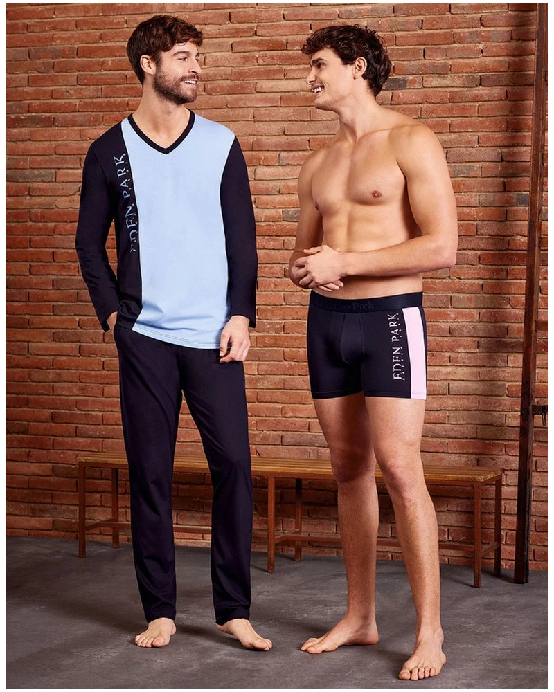 Pyjama Long Eden Park H19 100% Coton (BL041) 5 Pyjama Long Eden Park H19 100% Coton (BL041) – Image 3