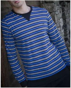 Pyjama Long HOM Don 100% Coton (Rayures Multicolores)