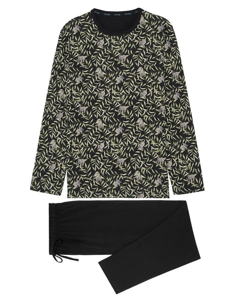 Pyjama Long HOM Ted 100% Coton (Imprimé Noir) 6 Pyjama Long HOM Ted 100% Coton (Imprimé Noir) – Image 4