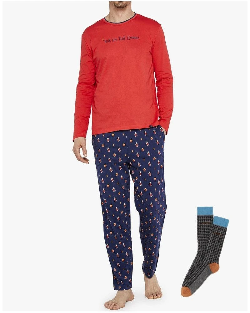 Pyjama Long ULYFIRE 100% Coton Arthur (Chaussettes Offertes) 3 Pyjama Long ULYFIRE 100% Coton Arthur (Chaussettes Offertes)