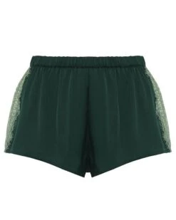 Simone Perele Short De Nuit Simone Pérèle Satin Secrets (Vert Kolsaï) -Sous Vêtement Boutique short de nuit simone perele satin secrets vert kolsai 3