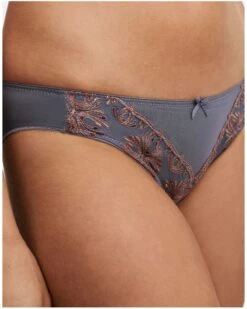Slip Chantelle Champs-Elysées (Slate Grey) -Sous Vêtement Boutique slip chantelle champs elysees slate grey 1