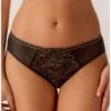 Slip Empreinte Allure (Noir) 1 Slip Empreinte Allure (Noir) -Sous Vêtement Boutique slip empreinte allure noir