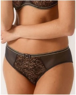 Slip Empreinte Allure (Noir) -Sous Vêtement Boutique slip empreinte allure noir 2
