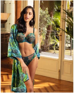 Slip Fantaisie Lise Charmel Grâce Aquatique (Floral Aqua) -Sous Vêtement Boutique slip fantaisie lise charmel grace aquatique floral aqua 3