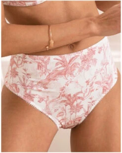 Slip Haut Antigel Jungle De Jouy (Rose De Jouy)