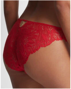 Slip Italien Aubade Flowermania (Rouge Floral) -Sous Vêtement Boutique slip italien aubade flowermania rouge floral 2