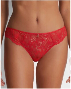 Slip Italien Aubade Flowermania (Rouge Floral)