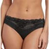 Slip Wacoal Lace Perfection (Charcoal) -Sous Vêtement Boutique slip wacoal lace perfection charcoal